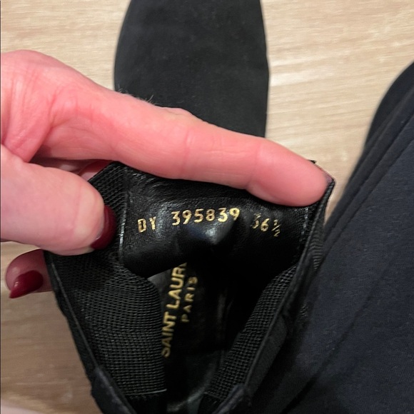 Saint Laurent Babies 40 Chelsea Boots Black Suede | EU 36.5 / US 6.5 - Picture 12 of 13